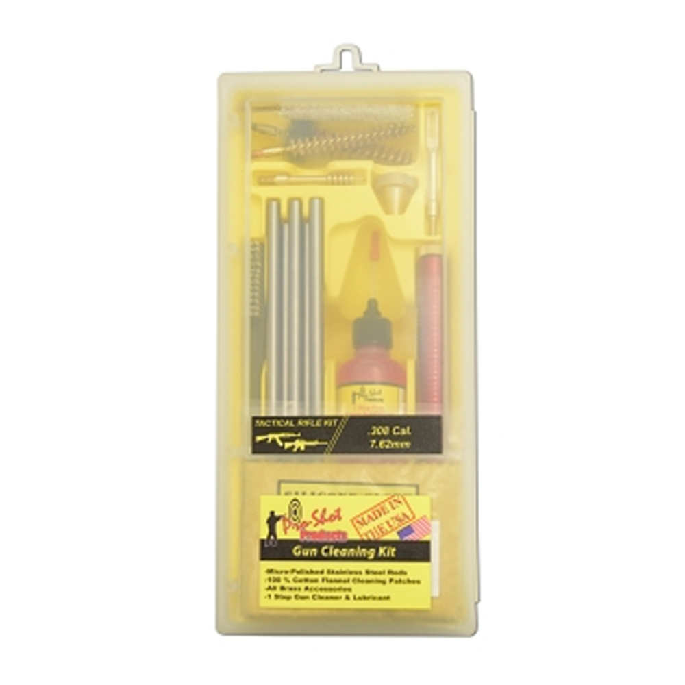 Cleaning Equipment Pro Shot Products 4.50" TAC SER BOX CLEAN KIT 30 CAL/7.62MM/AR10